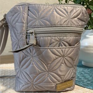 Donna Sharp Quilted Gray Crossbody Bag